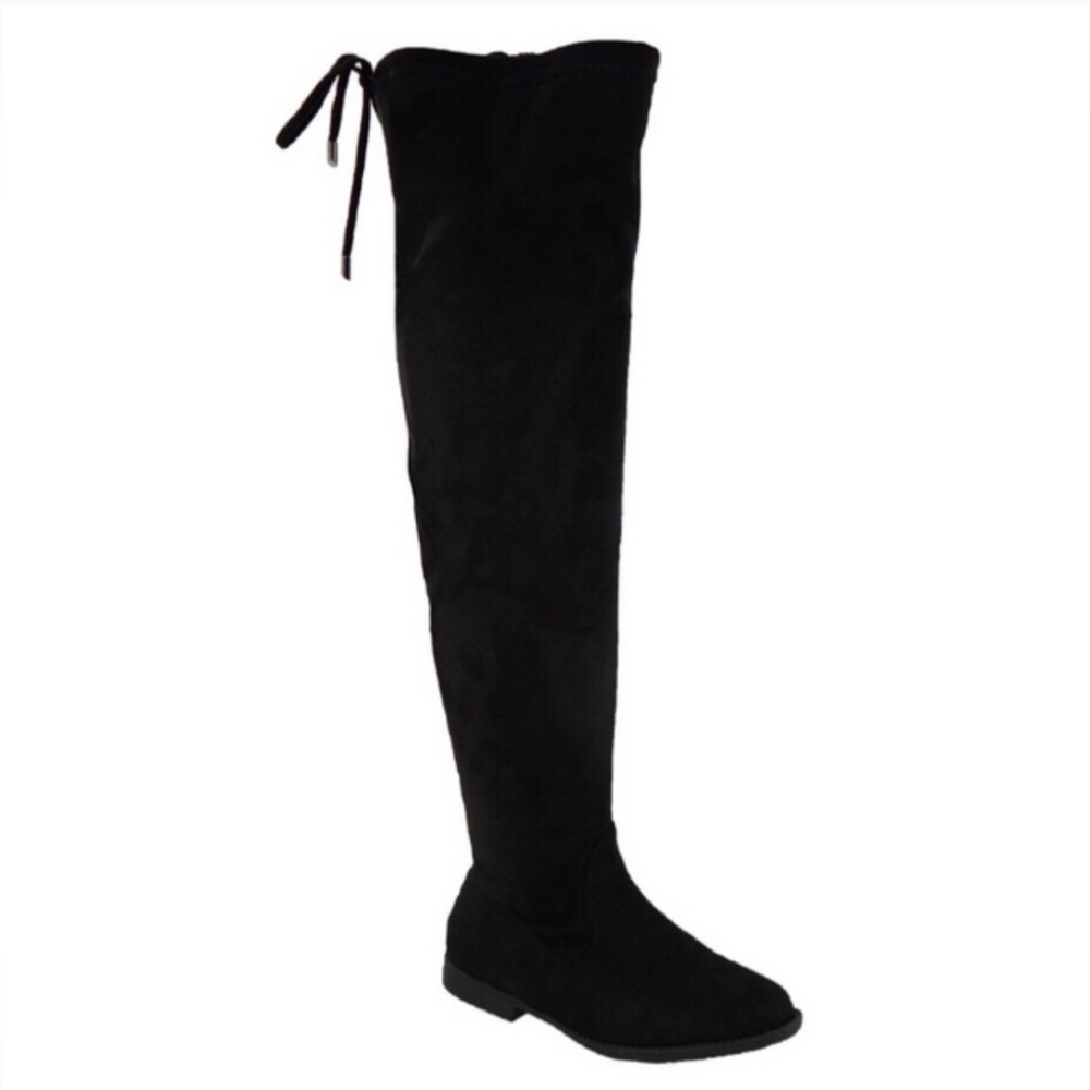 Black Over-the-Knee Women's Boots, 8
